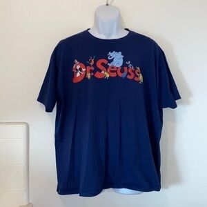 Unisex Dr.Suess Family Blue Graphic Tee